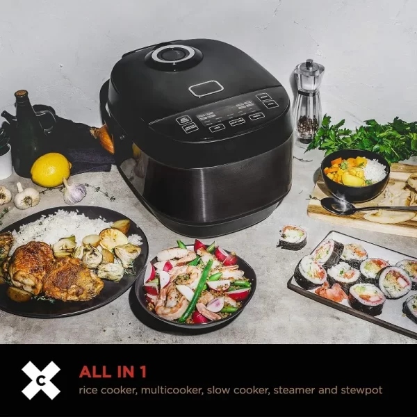 Induction rice cooker, multi-function rice cooker, easy to cook healthy meals in one pot, dishwasher-safe non-stick bowl - Image 3