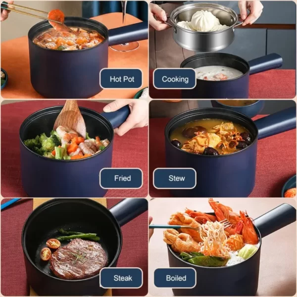 220V Multifunction Cooker Household Single/Double Layer Hot Pot  Rice Cooker Student Dormitory Mini Non-stick Pan Pots - Image 2