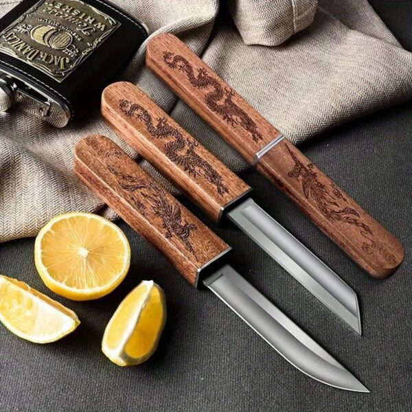 Handmade Portable 2 In 1 Dragon and Phoenix Double Blades