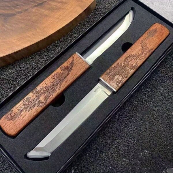 Handmade Portable 2 In 1 Dragon and Phoenix Double Blades - Image 4