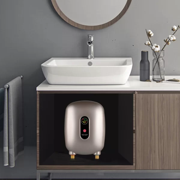 Mini Gold Tankless Instant Water Heater Electric Heater Shower Kitchen Tap Faucet 3KW 110V for Bathroom Kitchen - Image 5